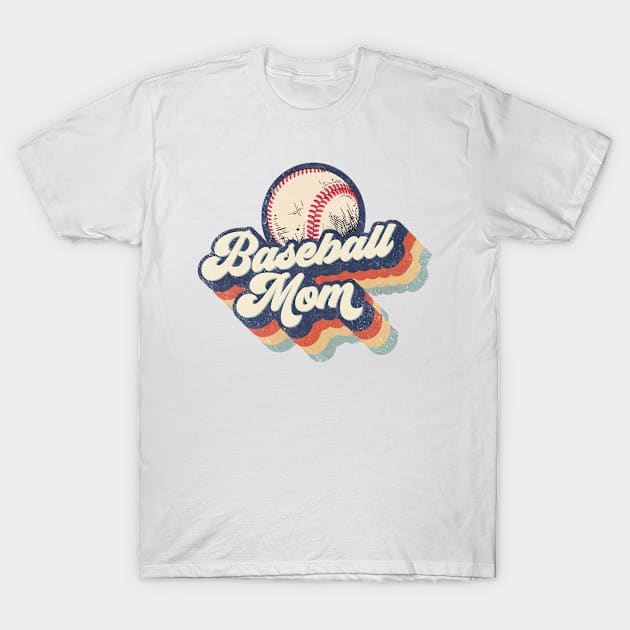 Retro Baseball Mom Mother's Day T-Shirt by Wonder man 